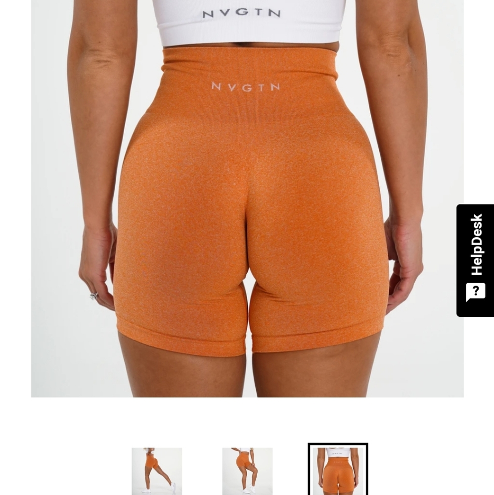 Nvgtn burnt orange pro shorts